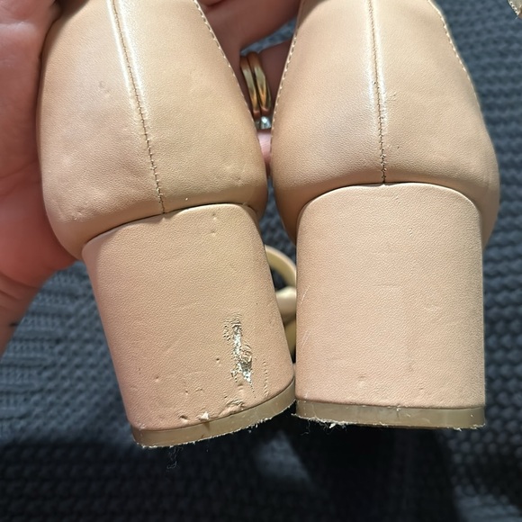S5 - Lulus pink: tan Harper almond ankle strap heel size 7 - Picture 10 of 14